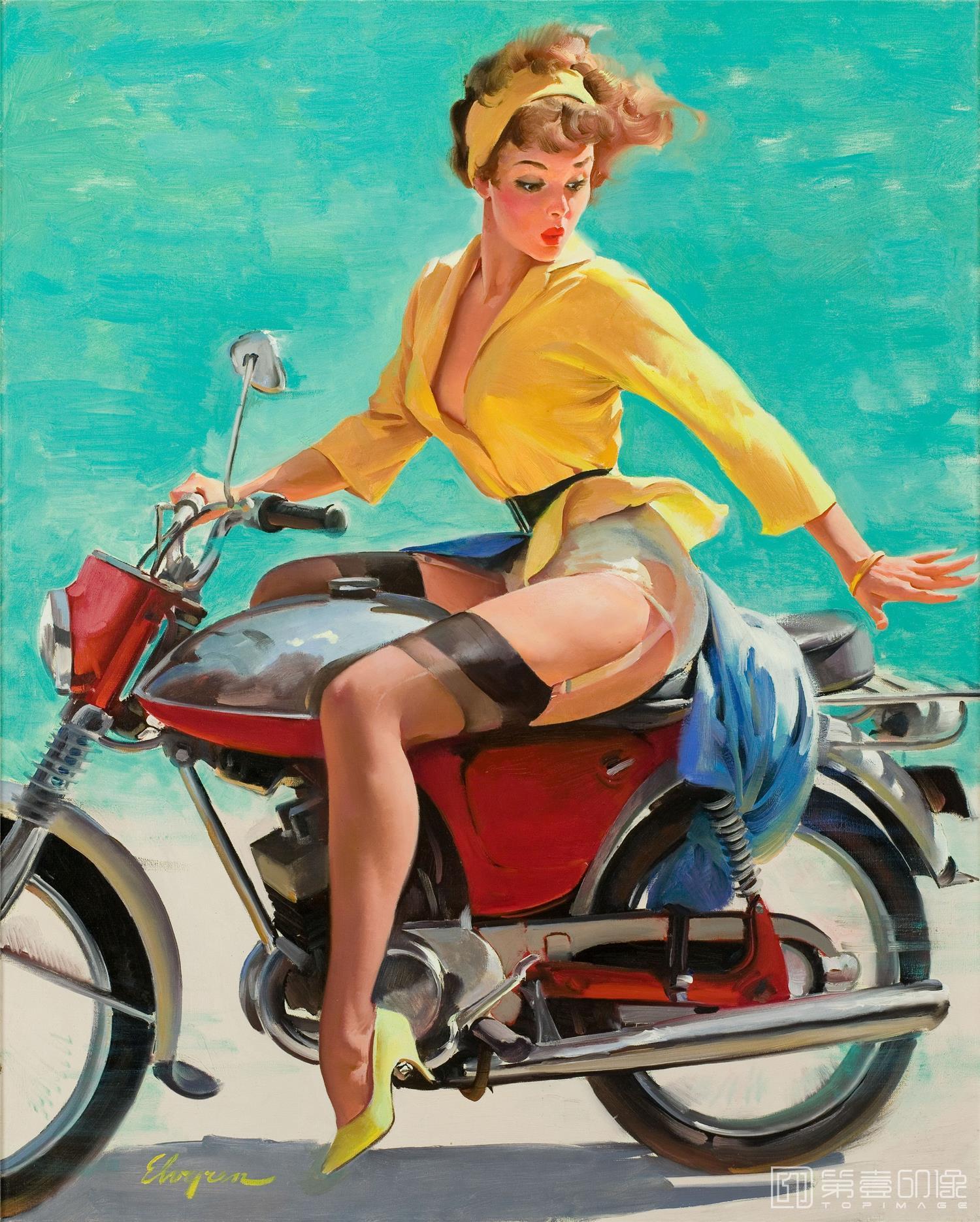 油画-吉尔·艾尔夫格雷恩 Gil Elvgren 作品集-124